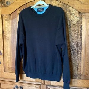 Tommy Hilfiger Golf Black Cotton Sweater size L